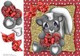 Cute Skunk with Box of Chocolates 8x8