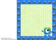 One-eyed Blue Monster 8x8 Insert