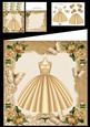 Beautiful Gold Dress with Roses 8x8 Mini Kit