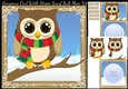 Gorgeous Owl With Stripe Scarf 8x8 Mini Kit