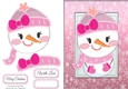 Cute Snowman With Pink Hat