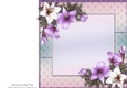 Beautiful Pink & Lilac Flowers 8x8 Insert