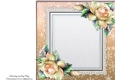 Beautiful Gold Snowflake Frame With Gold Roses 8x8 insert
