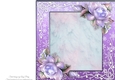 Beautiful Lilac Snowflake Frame With Roses 8x8 Insert