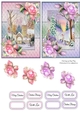 2 6x4 Christmas Scene Pink & Purple Toppers