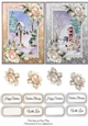 2 6x4 Christmas Scene Gold & Silver toppers