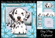 Gorgeous Dalmation With Blue Poinsettia 8x8 Mini Kit