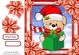 Adorable Teddy Bear With Present 8x8 