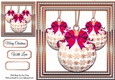 Beautiful Pink & Copper Baubles 8x8