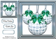 Beautiful Blue & Silver Baubles 8x8
