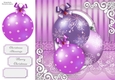 Beautiful Purple Baubles 8x8
