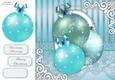 Beautiful Aqua Baubles 8x8