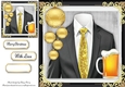Gold & Black Festive Suit 8x8