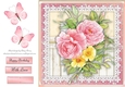 Beautiful Pink & Yellow Flowers 8x8