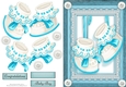 Beautiful Blue Baby Booties