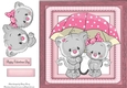 Love Cats Under A Umbrella 8x8