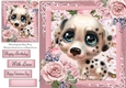 Beautiful Blue Eyed Dalmation Puppy 8x8