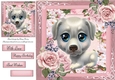 Beautiful Blue Eyed White Puppy 8x8