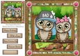 Gorgeous Pair Of Owls 2 8x8