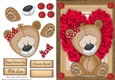 Gorgeous Valentine Bear In Rose Heart