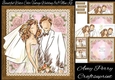 Beautiful Water Color Vintage Wedding  8x8 Mini Kit