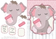 Gorgeous Elephant With Bottle in Pink