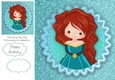 Beautiful Disney Princess 7 8x8