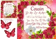 Beautiful Red & White Flowers Cousin 8x8