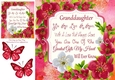 Beautiful Red & White Flowers Granddaughter 8x8