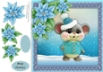Gorgeous Mouse In A Bobble Hat 8x8