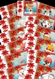 14 8x8 Red Christmas Bumper Kit (includes two inserts)