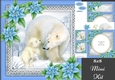 Gorgeous Polar Bear Family 8x8 Mini Kit