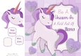Be A Unicorn In A Field Full Of Horses Purple 8x8