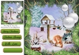Beautiful Christmas Scene With Squirrel  8x8 