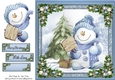 Gorgeous Snowman With Bobble Hat 8x8