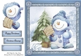 Gorgeous Snowman With Bobble Hat 2 8x8