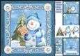 Gorgeous Snowman In Bobble Hat 8x8 Mini Kit