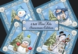 4 8x8 Mini Kits Snowman Edition