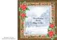 Beautiful Red Poinsettia Insert 8x8
