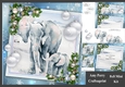 Gorgeous Elephants With Baubles 8x8 Mini Kit