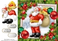 Santa With His Presents 8x8