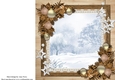 Gorgeous Brown Winter Insert Blank 8x8