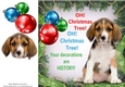 Oh Christmas Tree Humor Beagle Puppy 8x8
