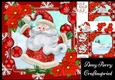 Adorable Quirky Santa With Baubles 8x8 Mini Kit
