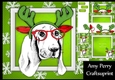 Gorgeous Floppy Ear Dog With Antlers & Glasses 8x8 Mini Kit