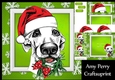 Gorgeous Santa Dog 8x8 Mini Kit