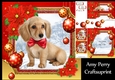 Gorgeous Brown Puppy With Bow 8x8 Mini Kit