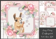 Llama Blowing Bubbles With Pink Roses 8x8 Mini Kit