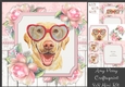Adorable Labrador Wearing His Glasses With Pink Roses 8x8 Mini Kit
