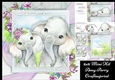 Beautiful Pair Of Elephants 8x8 Mini Kit